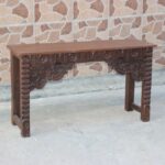 Antique Hand Carved Hall Table – handcrafted solid wood furniture