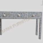 Arabian Bone inlay home office desk – handcrafted solid wood furniture