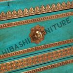 ARI Indian Solid Mango Wood Hand Carved Brass fitting Bedside Cabinet – handcrafted solid wood furniture