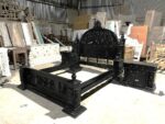 Daze Hand Carved Gothic Platform Bed - HF Commercial Furniture