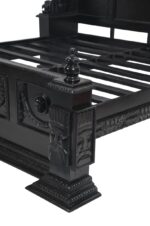 Daze Hand Carved Gothic Platform Bed - HF Commercial Furniture