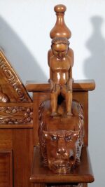 Daze Gothic Hand Carved Platform Bed – handcrafted solid wood furniture